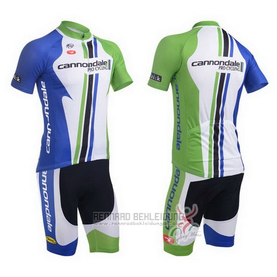 2013 Fahrradbekleidung Cannondale Champion Blau Trikot Kurzarm und Tragerhose